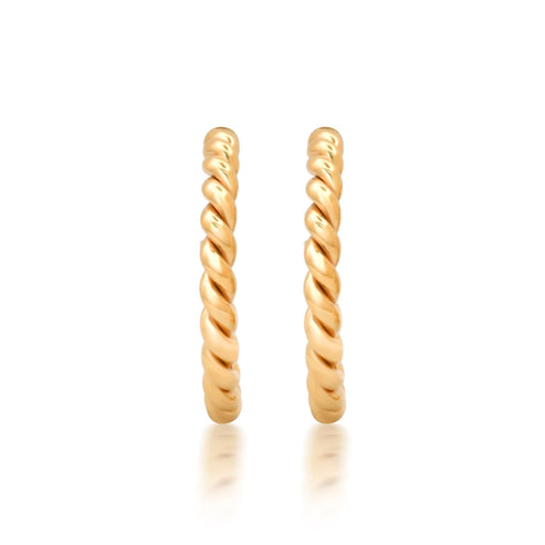 Rare Twisted Gold Earrings