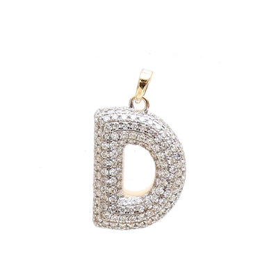 Cross-shaped Diamond 14K (18K Custom) Yellow Gold Pendant Necklace