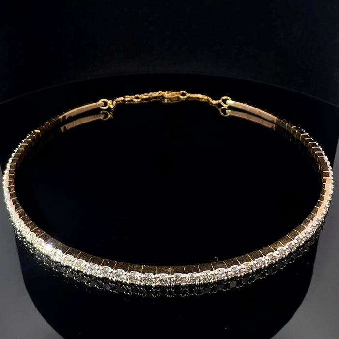 Adorna Classic Diamond Choker in 14K Yellow Gold