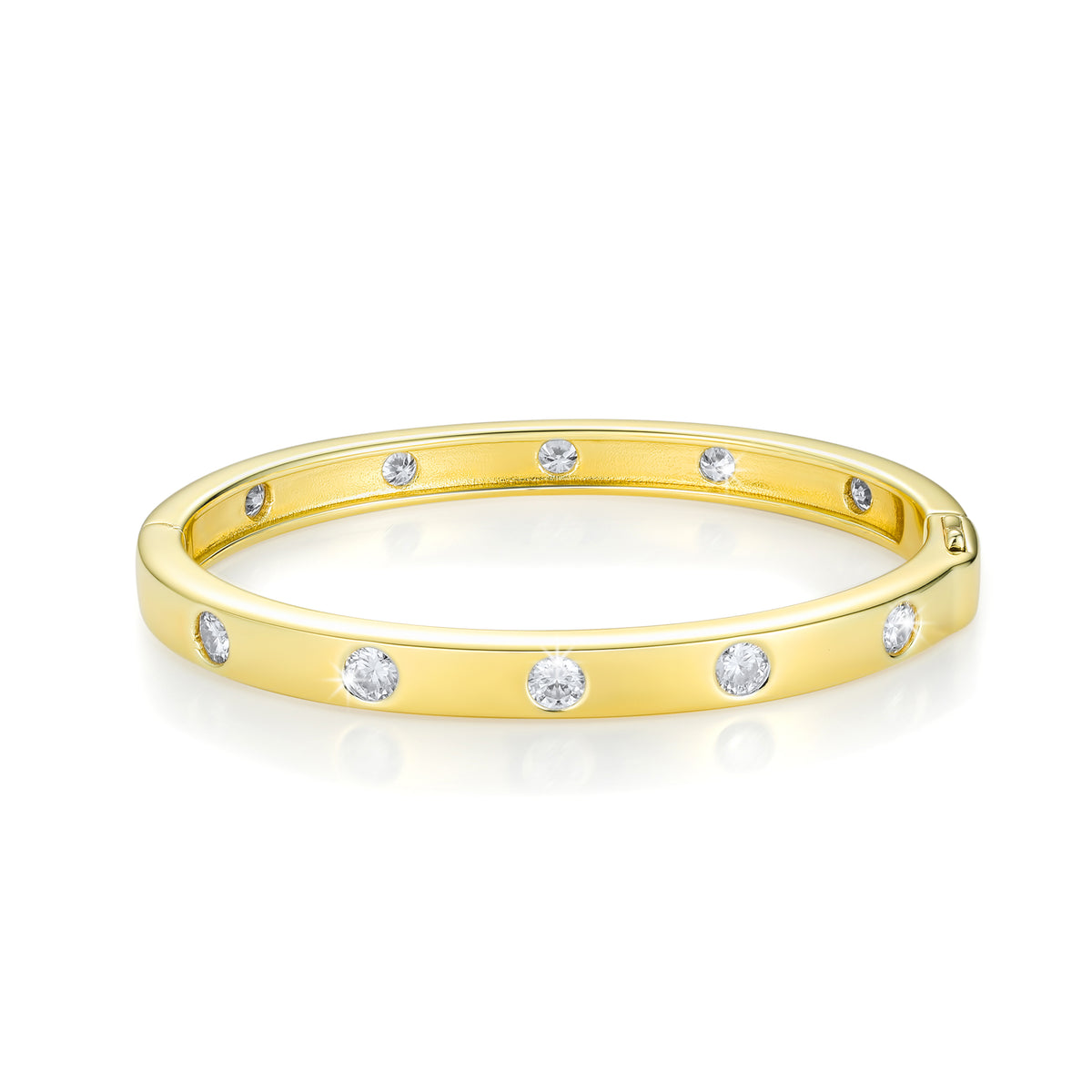 Serenity Diamond Bangle Bracelet in 14K Gold