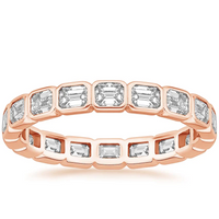 Emerald Cut Diamond Eternity Ring in 14K Gold