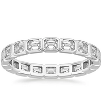 Emerald Cut Diamond Eternity Ring in 14K Gold