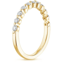 Floating Eternity Band Diamond Ring in 14K Yellow Gold