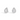 Teardrop Halo Diamond 18K White Gold Stud Earrings