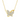 Round Cut Diamond Butterfly 14K Gold Pendant Necklace
