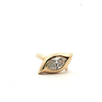 Marquise Bezel Set Diamond Ring in 14K Yellow Gold