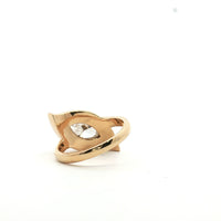Marquise Bezel Set Diamond Ring in 14K Yellow Gold