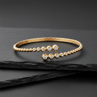 Shine Brilliant Bangle Bracelet in 14K Yellow Gold