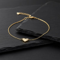 Heartlight Dainty Bracelet in 14K Yellow Gold