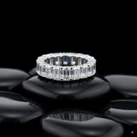 Infinite Light White Fancy Cut Diamond Ring in 18K Gold