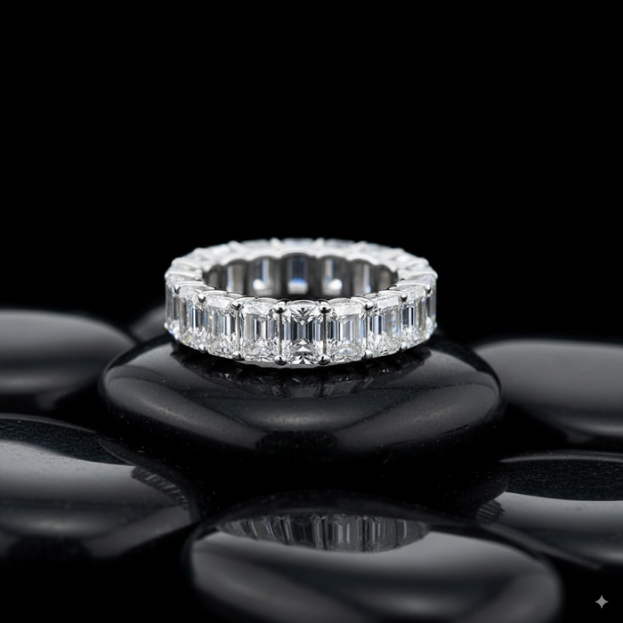 Infinite Light White Fancy Cut Diamond Ring in 18K Gold