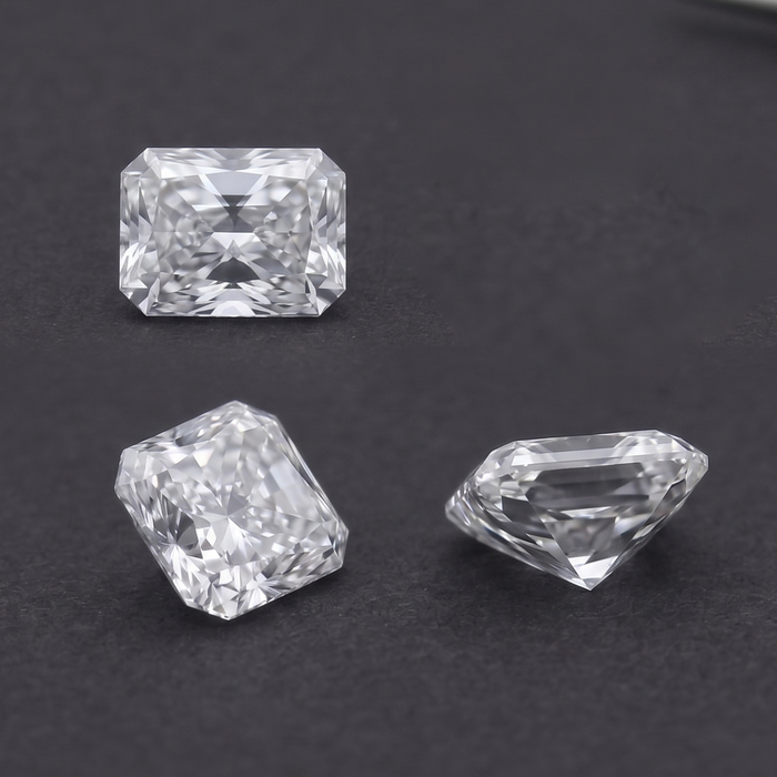 Emerald Cut Loose Diamond Stone in 11K