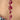Ruby Drop Dangle 18K Rose Gold Intricate Earrings