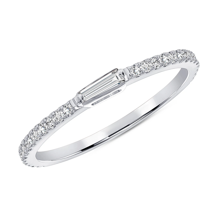 Baguette Diamond Accent Ring in 14K Yellow Gold