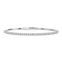 Diamond Slim Line Bracelet in 14K Yellow Gold