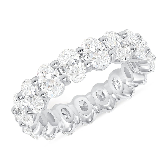 Oval Cut Diamond Eternity Band Ring in 14K Gold
