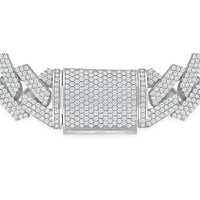 Pave Diamond Cuban Link Bracelet in 18K Gold