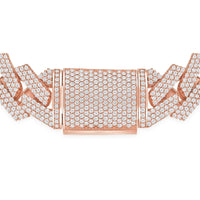 Pave Diamond Cuban Link Bracelet in 18K Gold