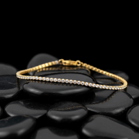 Brilliant Diamond 14K Gold Tennis Bracelet