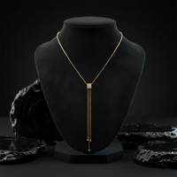 Diamond Mirage Lariat Necklace in 14K Yellow Gold