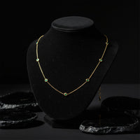 Diamond Exquisite Station Necklace in 14K Yellow Gold