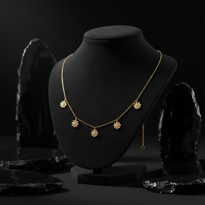 Enchantment Station Diamond Necklace in 14K Yellow Gold
