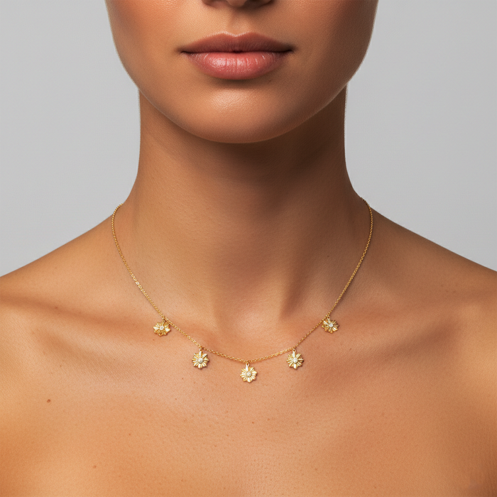 Enchantment Station Diamond Necklace in 14K Yellow Gold