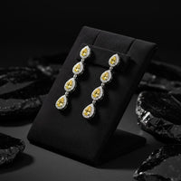 Natural Joint Stud Diamond Earrings in 18K Yellow Gold