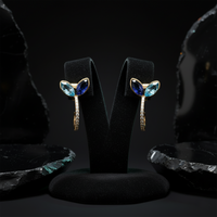 Diamond Sovereign Hoop Earrings in 14K Yellow Gold