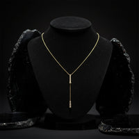 Luminous Diamond Lariat Necklace in 14K Yellow Gold