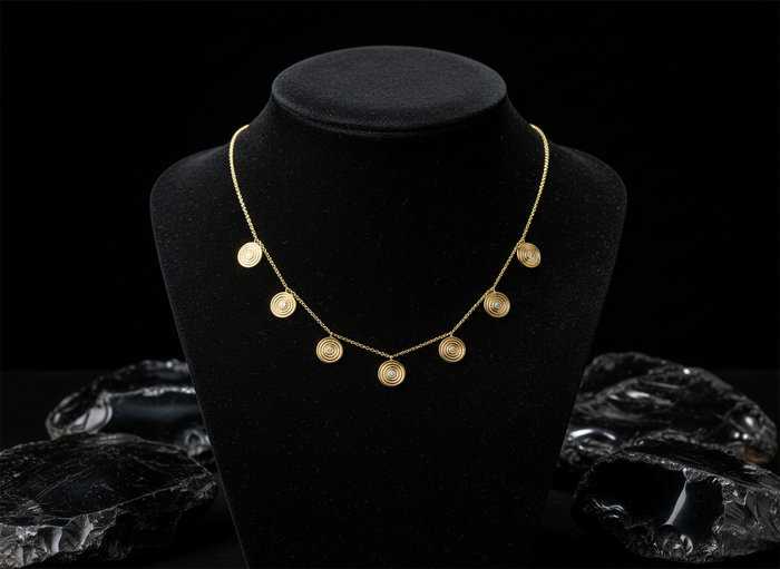 Pearl Radiance Diamond Station Necklace in 14K Yellow Gold