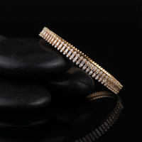 Embers Diamond Bangle Bracelet in 14K Yellow Gold