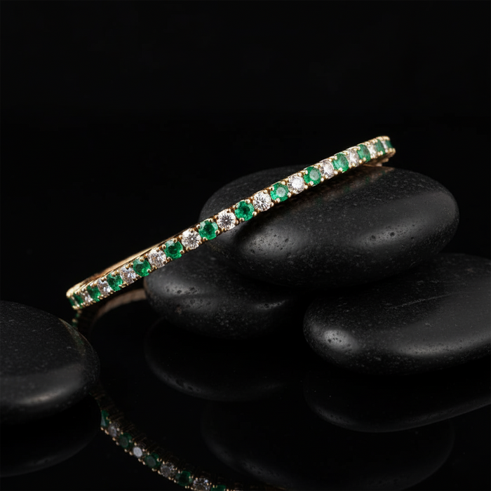 Greenlight Grace Alternating Gem Bracelet in 14K Yellow Gold