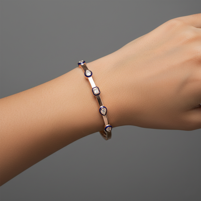 Classic Diamond Heritage Bracelet in 14K Yellow Gold