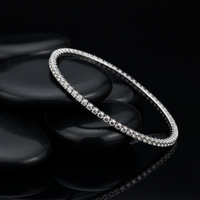 Vibe Bangle Celestial Bracelet in 14K White Gold