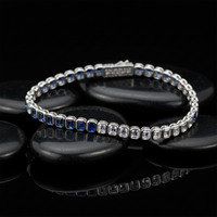 Champagne Diamond Tennis Bracelet in 14K Yellow Gold