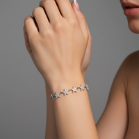 Bloom Diamond Charm Bangle Bracelet in 14K Yellow Gold