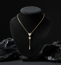 Infinite Lariat Heart Necklace in 14K Yellow Gold
