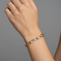 Brilliance Diamond Link Bracelet in 14K Yellow Gold