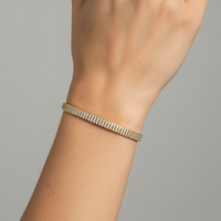 Diamond Eternity Tennis Bracelet in 14K Yellow Gold