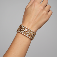 Clean Horizon Bangle Bracelet in 14K Yellow Gold