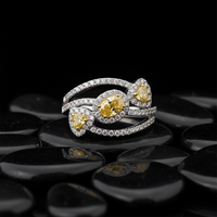 Diamond Halos Open Wrap Ring in 14K White Gold