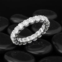 Romance Diamond Eternity Ring in 18K White Gold