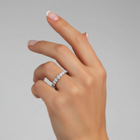 Romance Diamond Eternity Ring in 18K White Gold