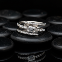 Sensational Diamond Open Wrap Ring in 14K Yellow Gold