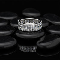Pure Essence Baguette Diamond Eternity Ring in 18K White Gold