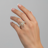 Signature Baguette Diamond Signet Ring in 14K Yellow Gold