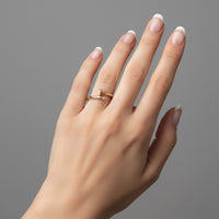 Beauty Diamond Open Wrap Ring in 14K Yellow Gold