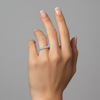 Sublime Diamond Eternity Ring in 18K White Gold