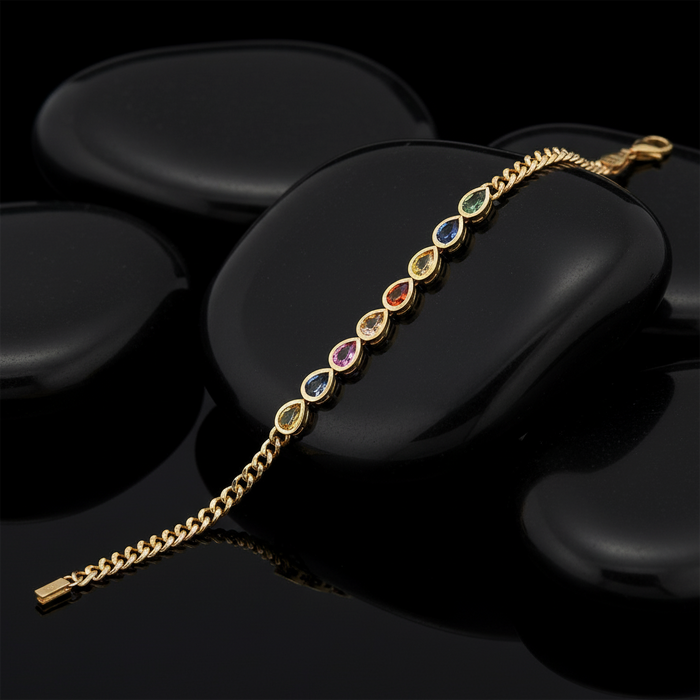Dreams Diamond Link Chain Bracelet in 14K Yellow Gold